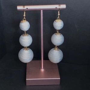 Lightweight thread ball Statement Earrings